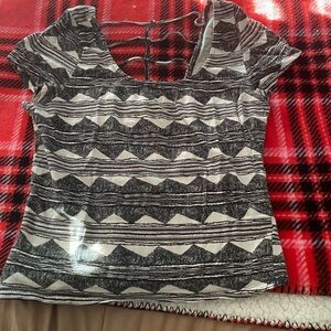 Stylish Black and White Women's Top